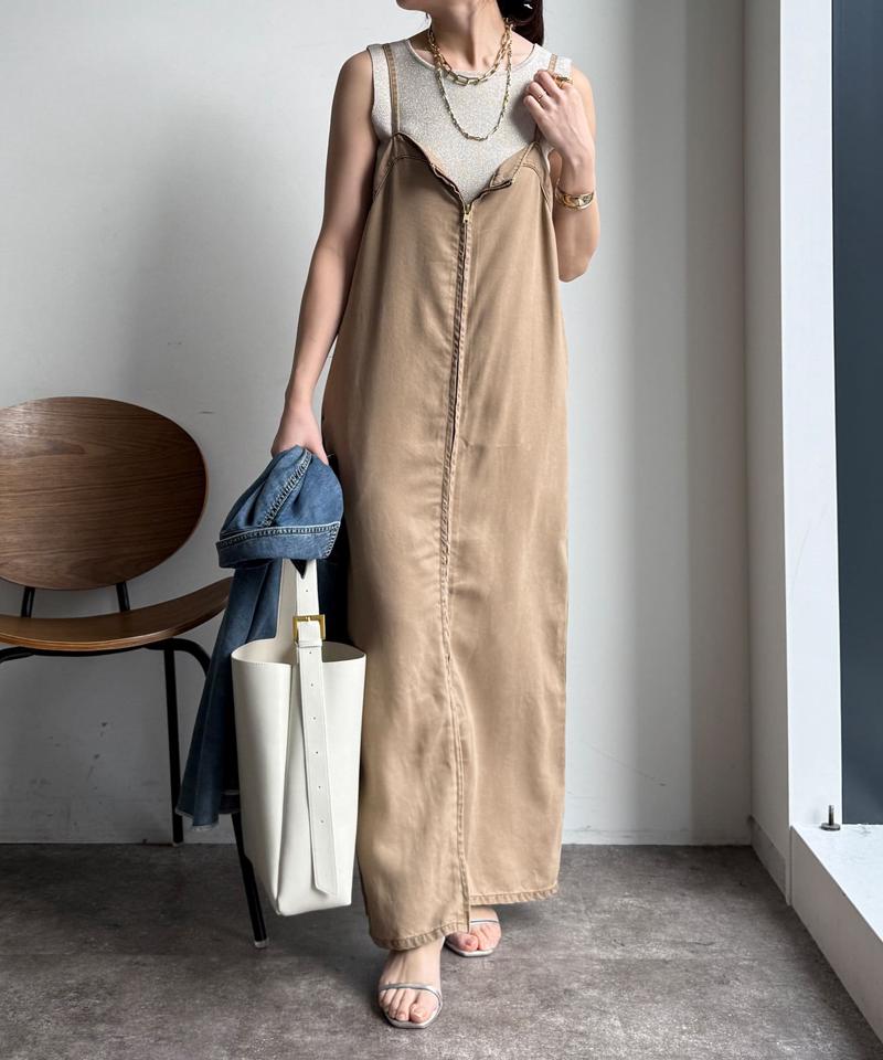 【サイズ展開あり/細見え】リヨセルデニムジャンスカ