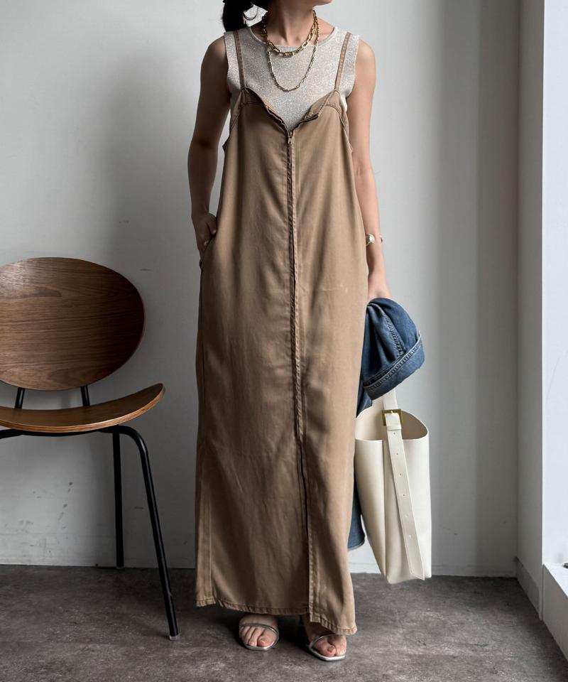 【サイズ展開あり/細見え】リヨセルデニムジャンスカ