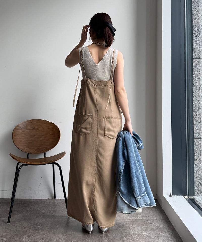 【サイズ展開あり/細見え】リヨセルデニムジャンスカ