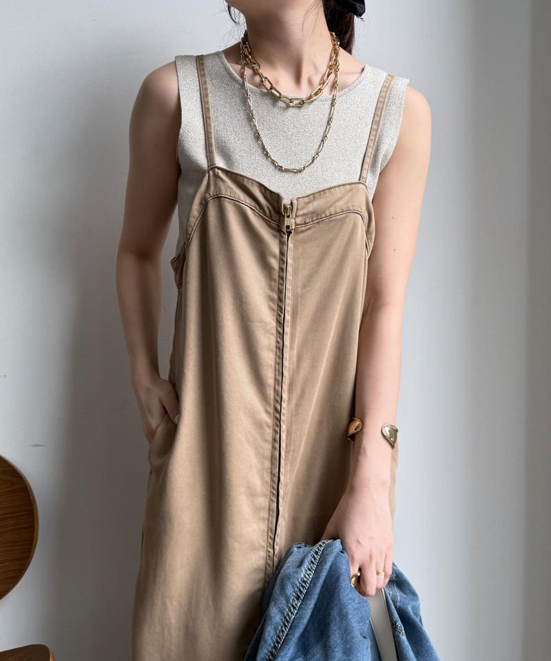 【サイズ展開あり/細見え】リヨセルデニムジャンスカ