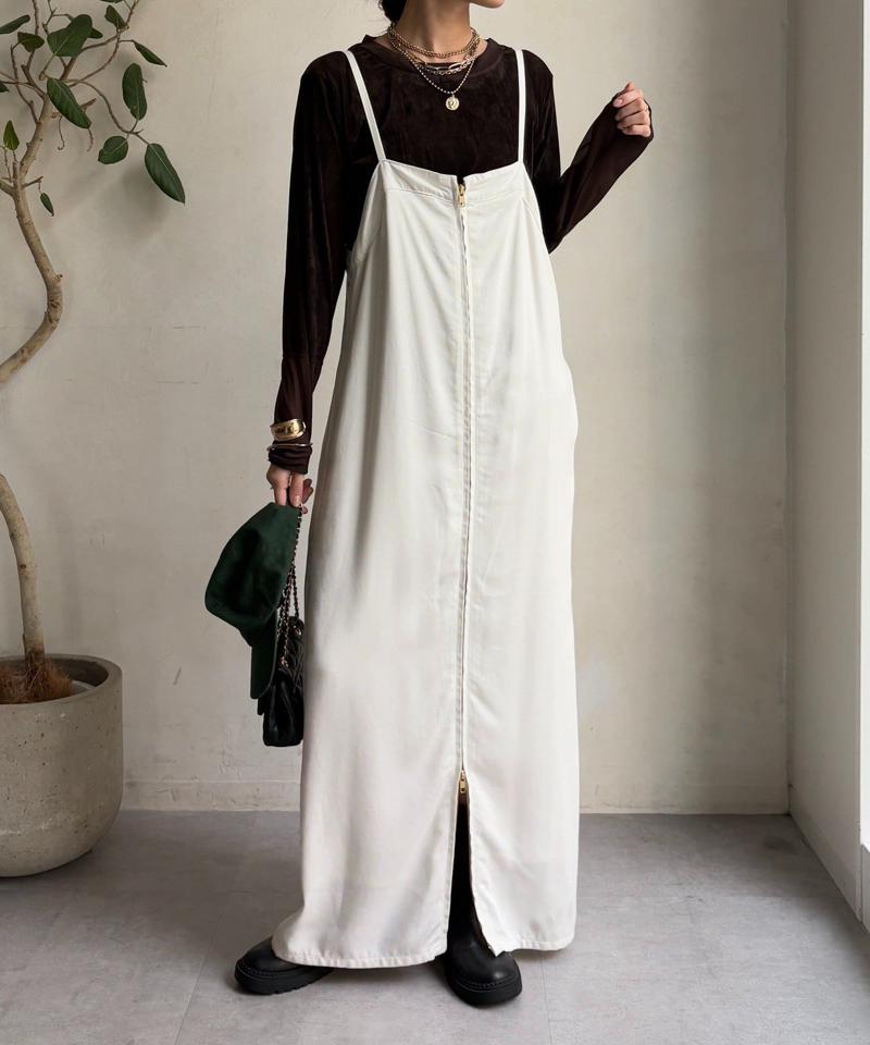 【サイズ展開あり/細見え】リヨセルデニムジャンスカ