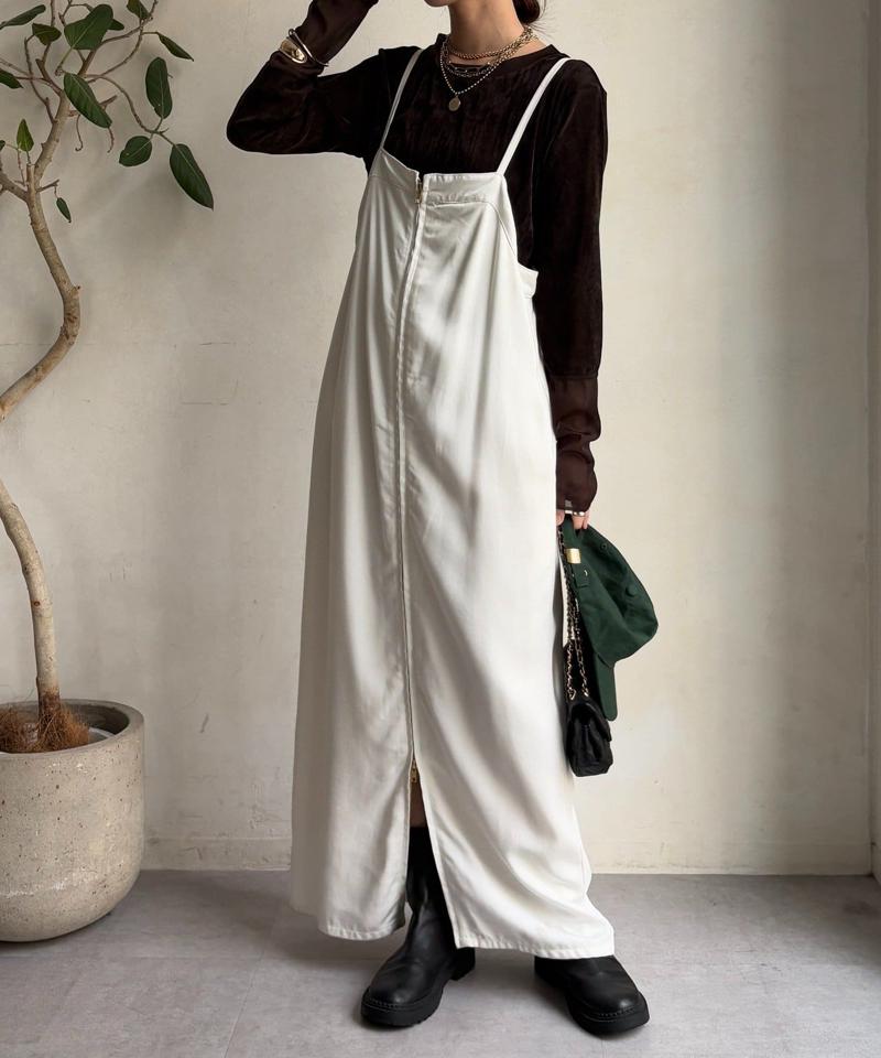 【サイズ展開あり/細見え】リヨセルデニムジャンスカ