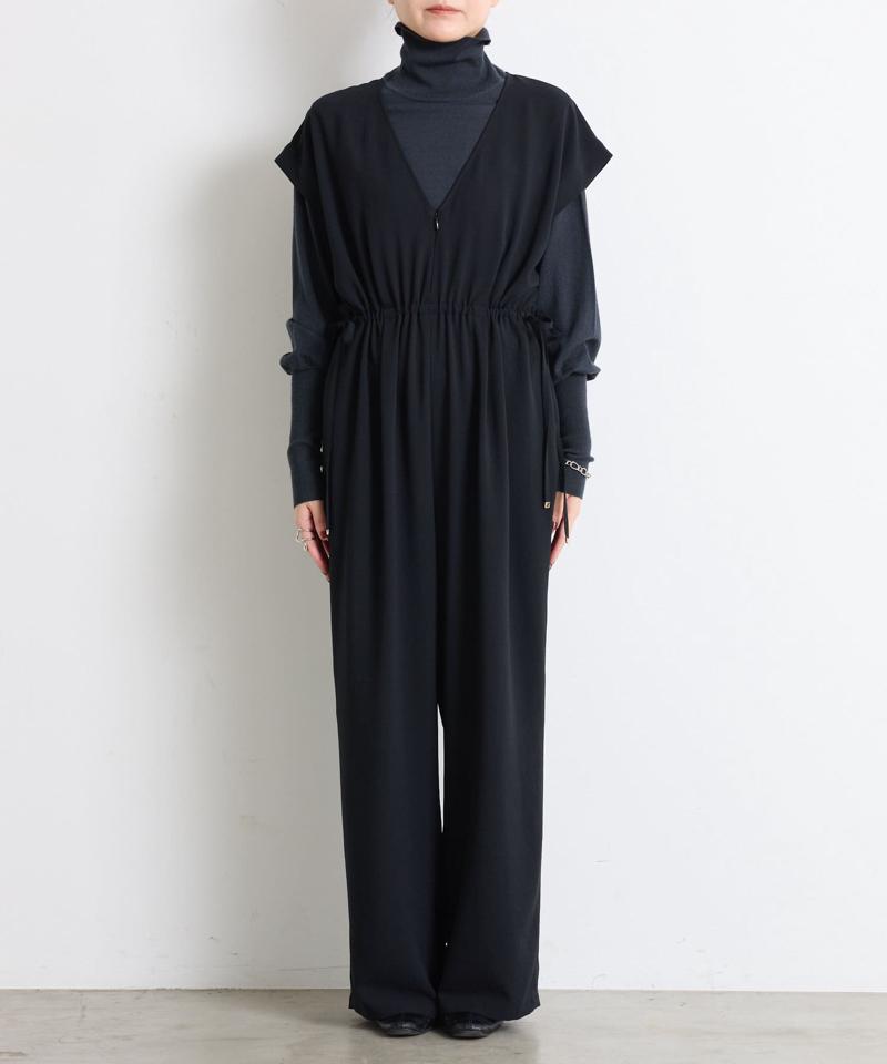 【高機能/脚長効果◎】ジャージーサロペット