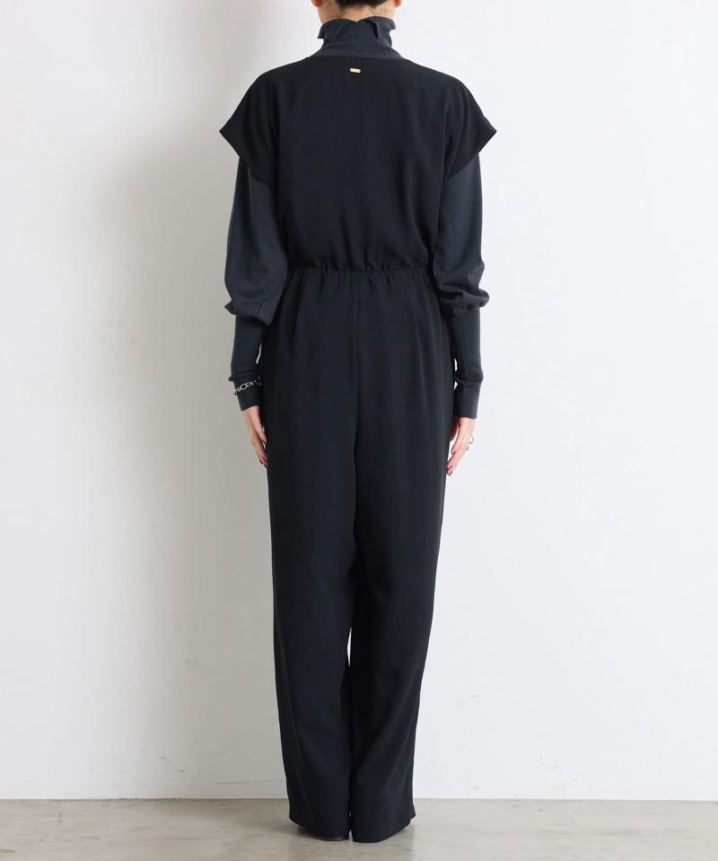 【高機能/脚長効果◎】ジャージーサロペット