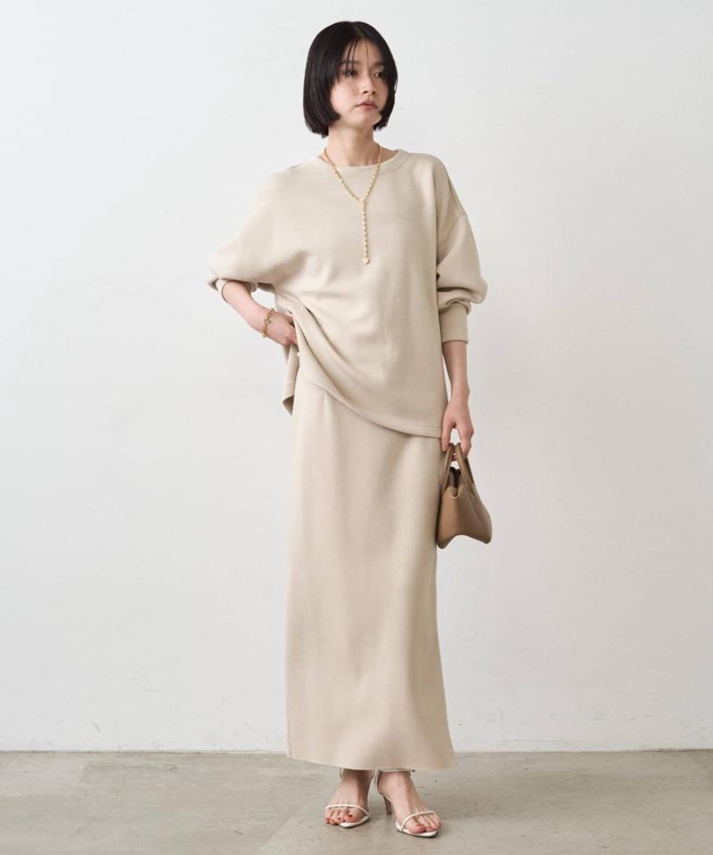 【12/5 12:00~新色ライトベージュ予約開始】【累計販売3万枚! / 名品アイテム】ポンチZIPタイトスカート