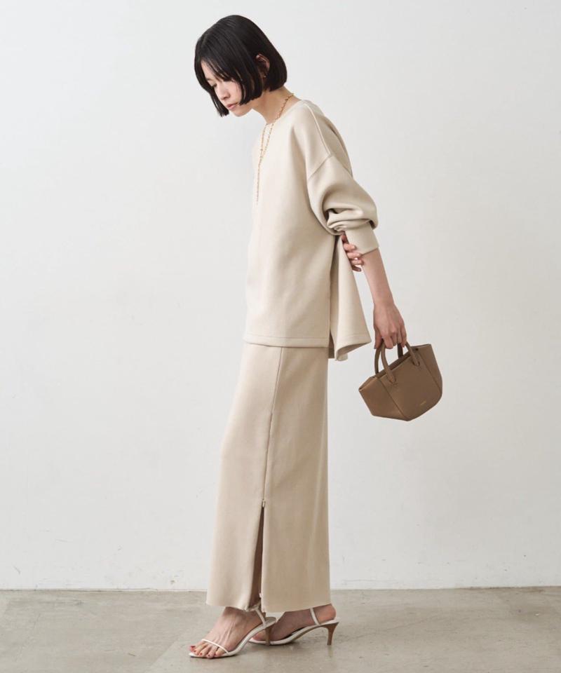 【12/5 12:00~新色ライトベージュ予約開始】【累計販売3万枚! / 名品アイテム】ポンチZIPタイトスカート