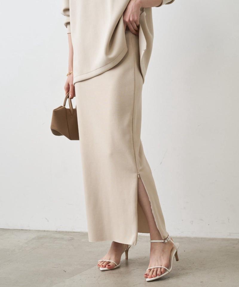 【12/5 12:00~新色ライトベージュ予約開始】【累計販売3万枚! / 名品アイテム】ポンチZIPタイトスカート