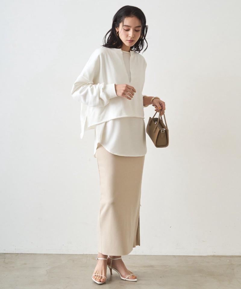 【12/5 12:00~新色ライトベージュ予約開始】【累計販売3万枚! / 名品アイテム】ポンチZIPタイトスカート