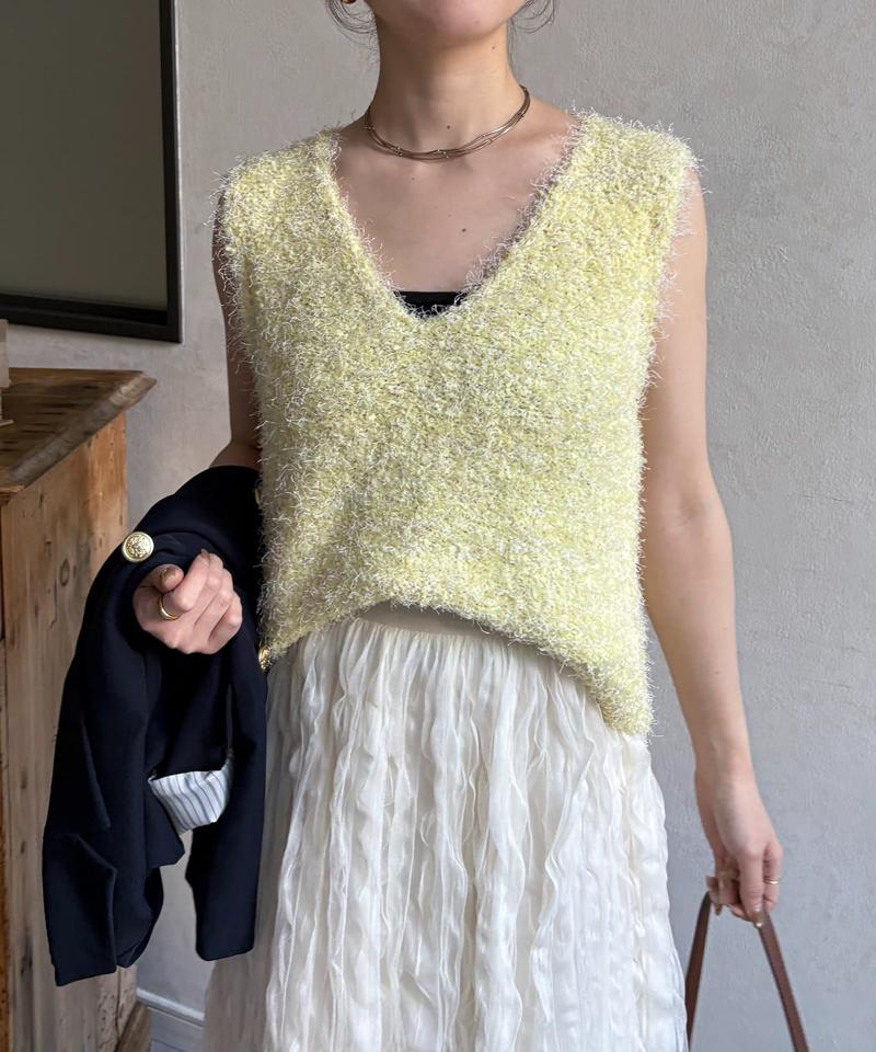 フェザーヤーンVネックベスト