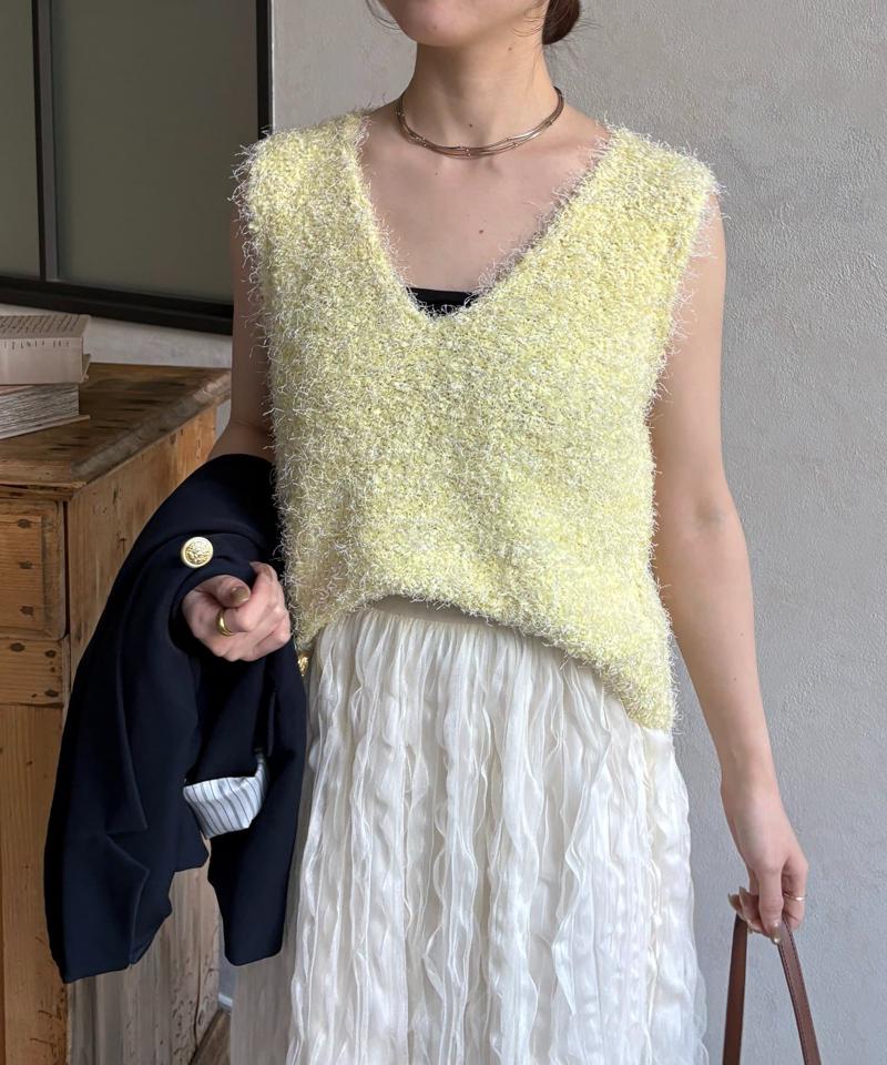 フェザーヤーンVネックベスト