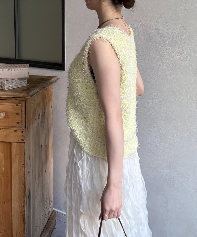 フェザーヤーンVネックベスト