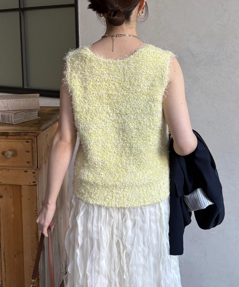 フェザーヤーンVネックベスト