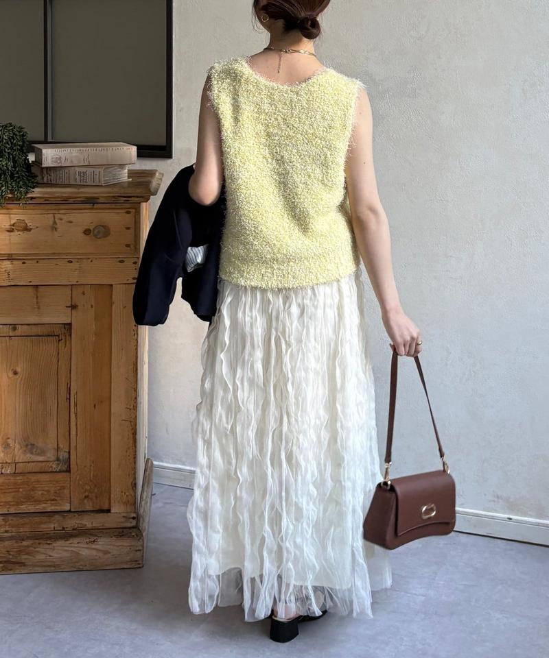 フェザーヤーンVネックベスト