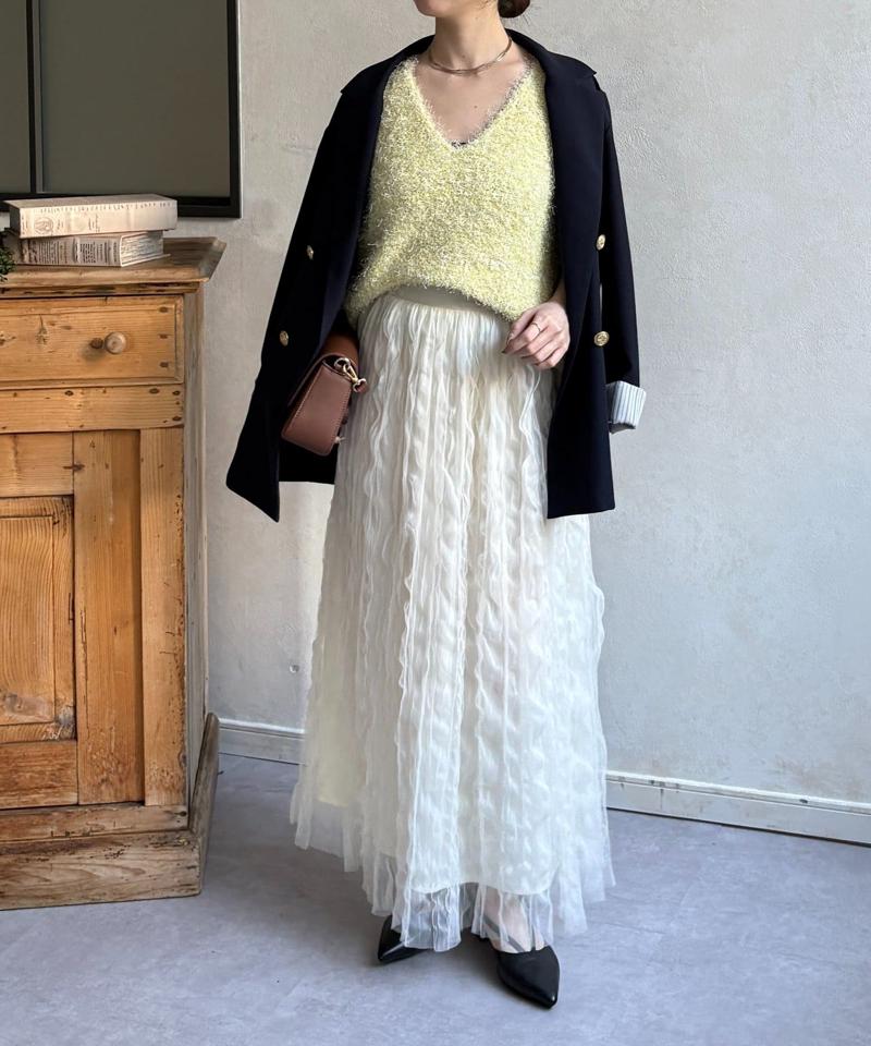 フェザーヤーンVネックベスト