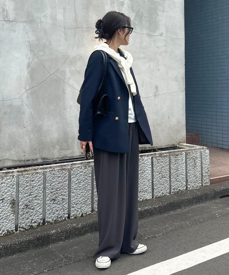 とろみツイルストレートイージーパンツ