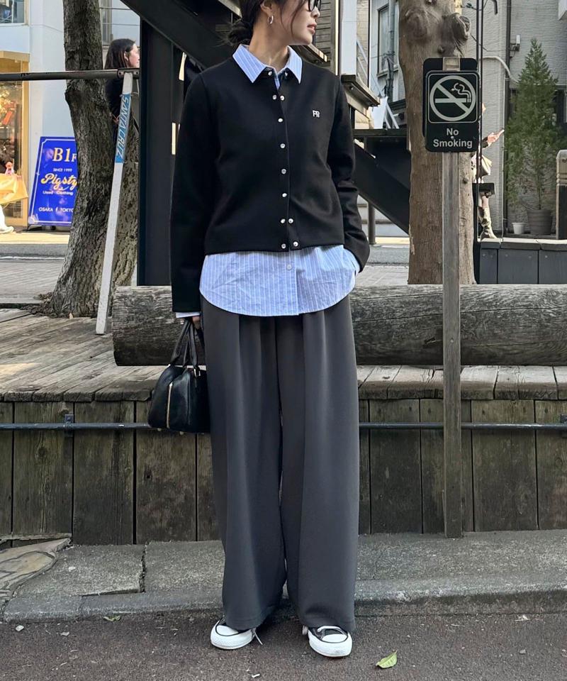 とろみツイルストレートイージーパンツ