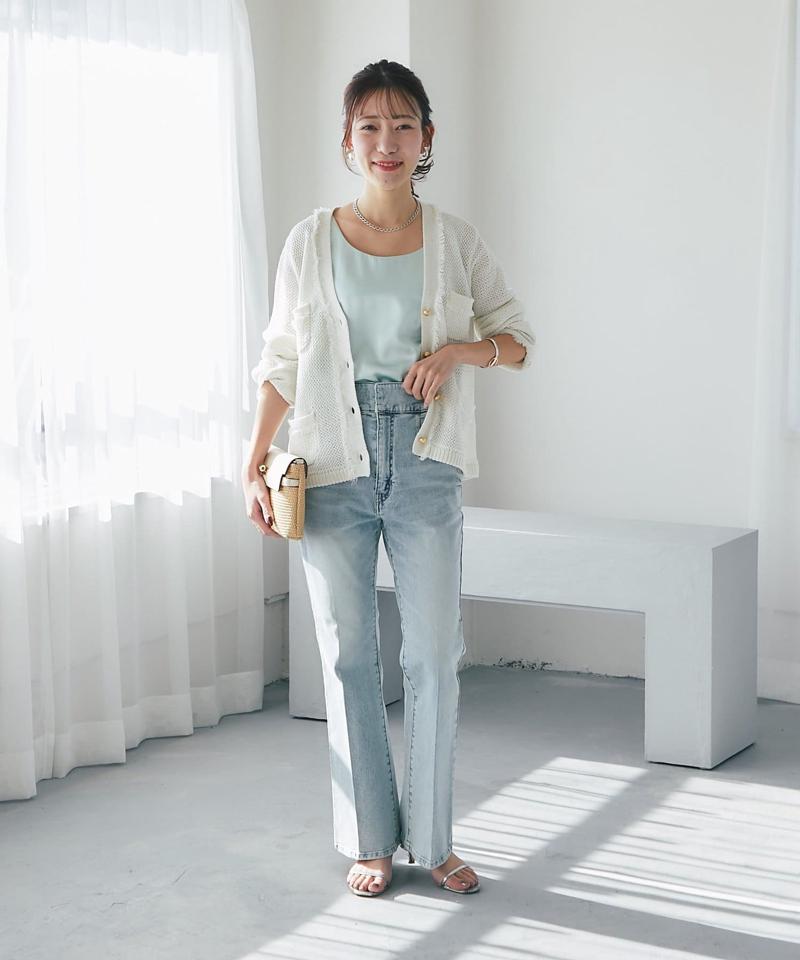 【今すぐお届け・miki監修】サテン2WAYタンク