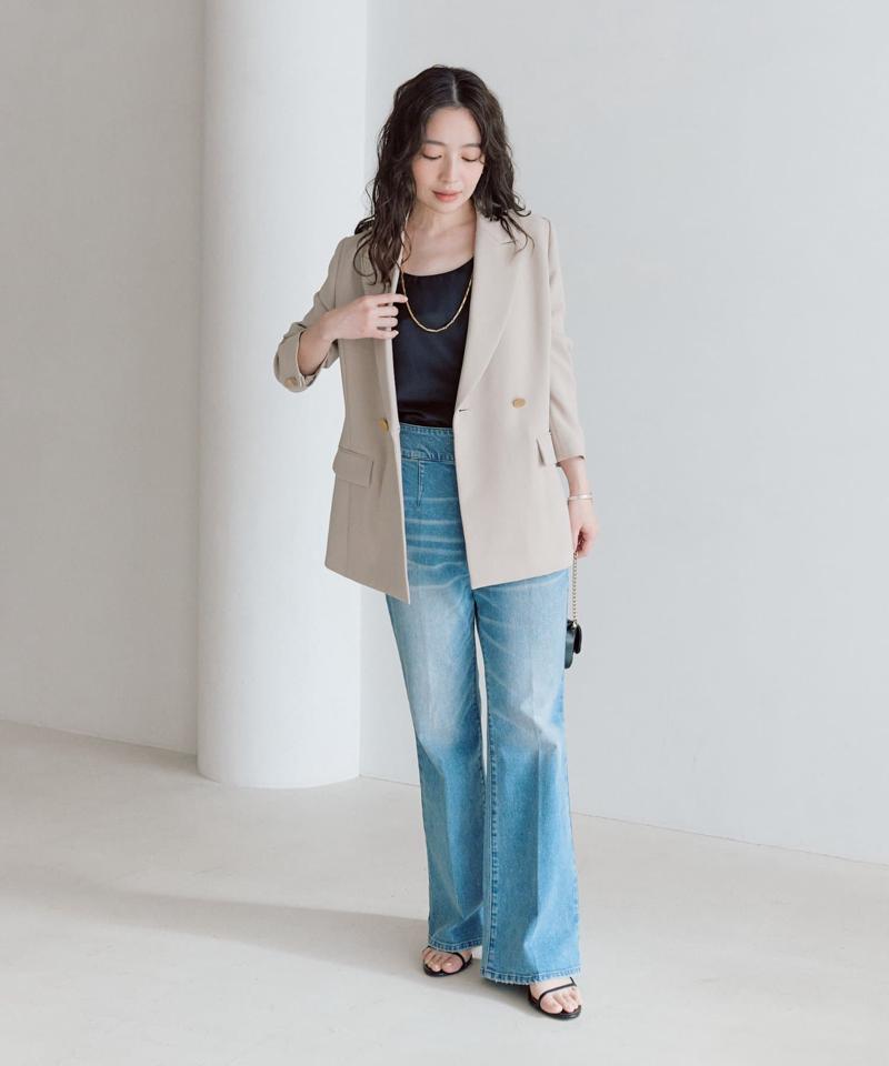 【今すぐお届け・miki監修】サテン2WAYタンク