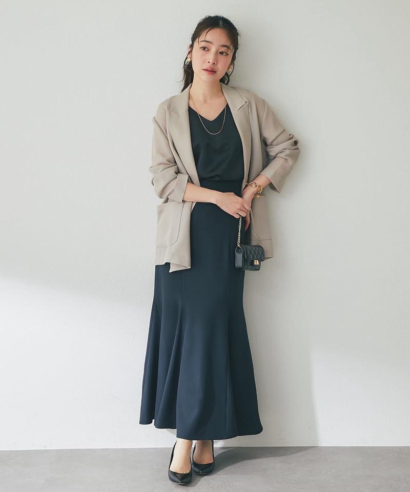 【今すぐお届け・miki監修】サテン2WAYタンク