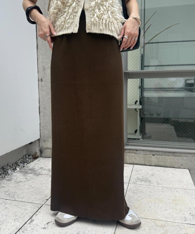 【新色追加!/3サイズ展開/細見え】リブナロースカート