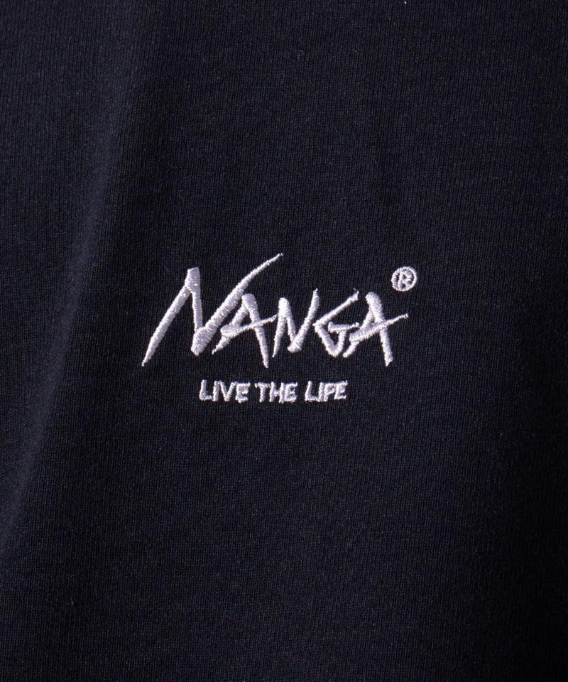 【NANGA×GLOSTER】別注ボックスロゴ バックプリント ラグランTシャツ