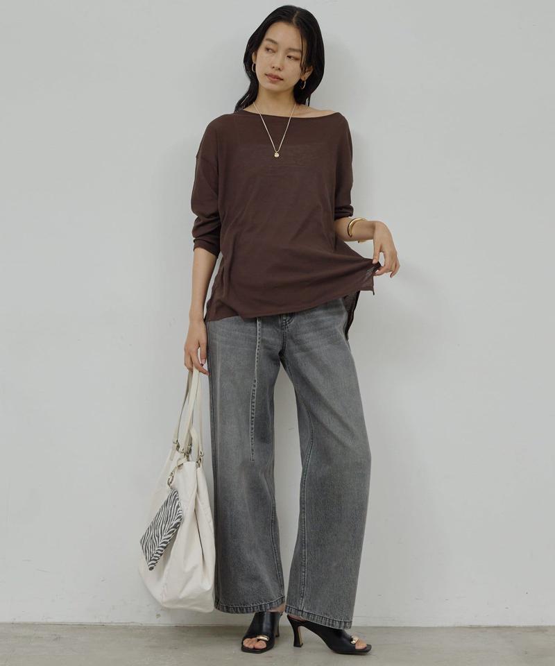 【新色BR登場】【La nature linge】オーバーシアーロンT