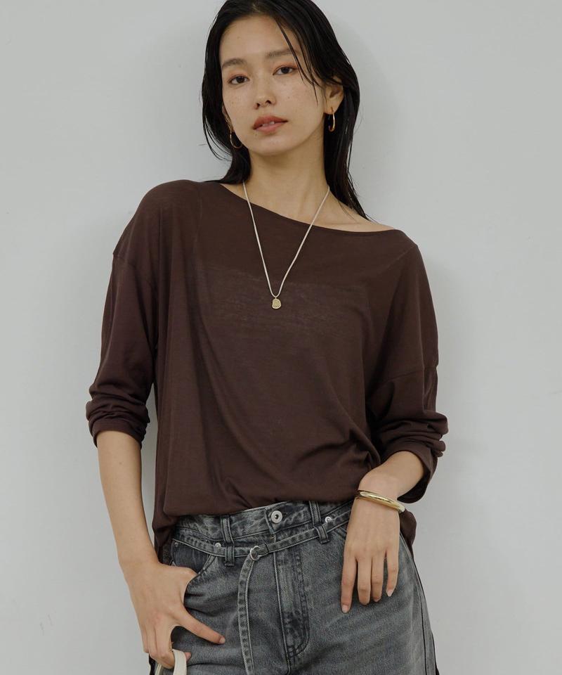 【新色BR登場】【La nature linge】オーバーシアーロンT