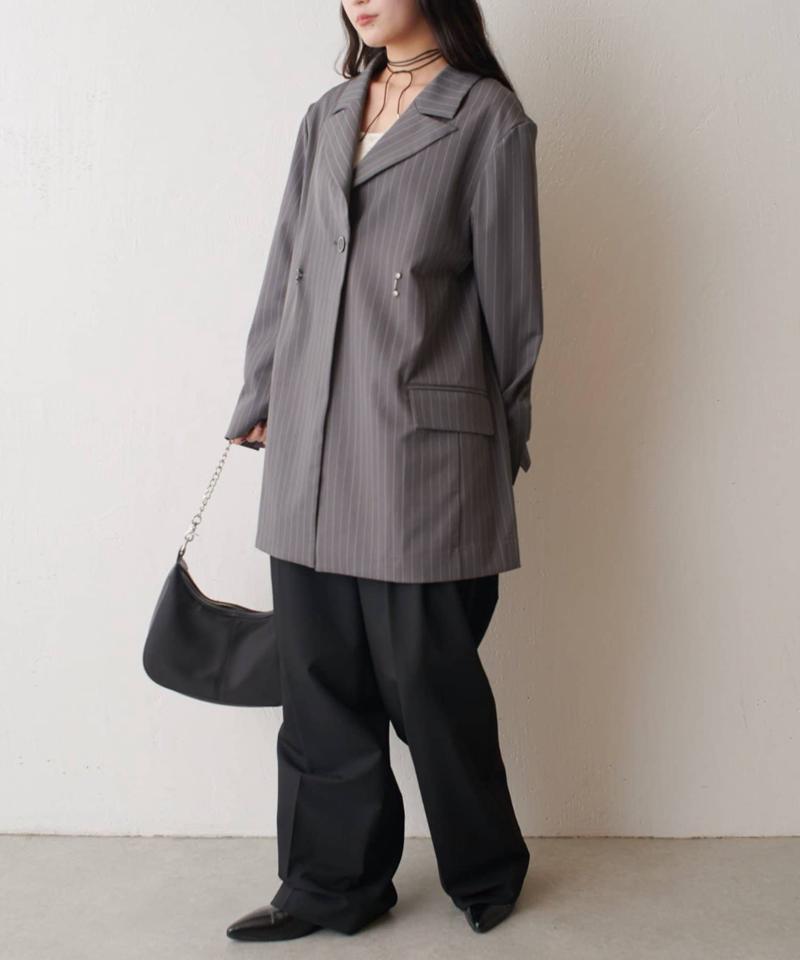 2WAYロングストライプジャケット