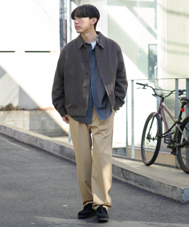 【ユニセックス】ビックシルエットワッシャーコットンブロードシャツ
