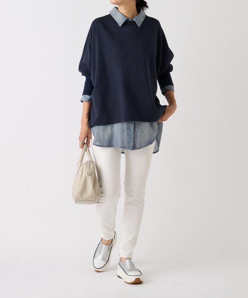 シフォンデニムシャツ