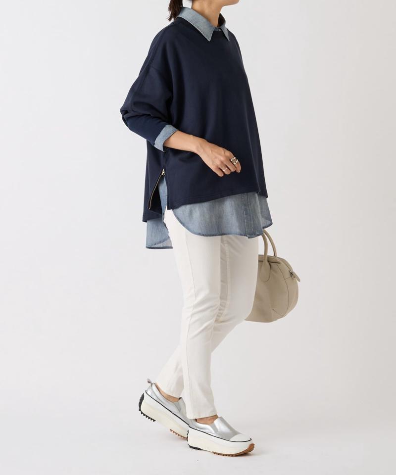 シフォンデニムシャツ