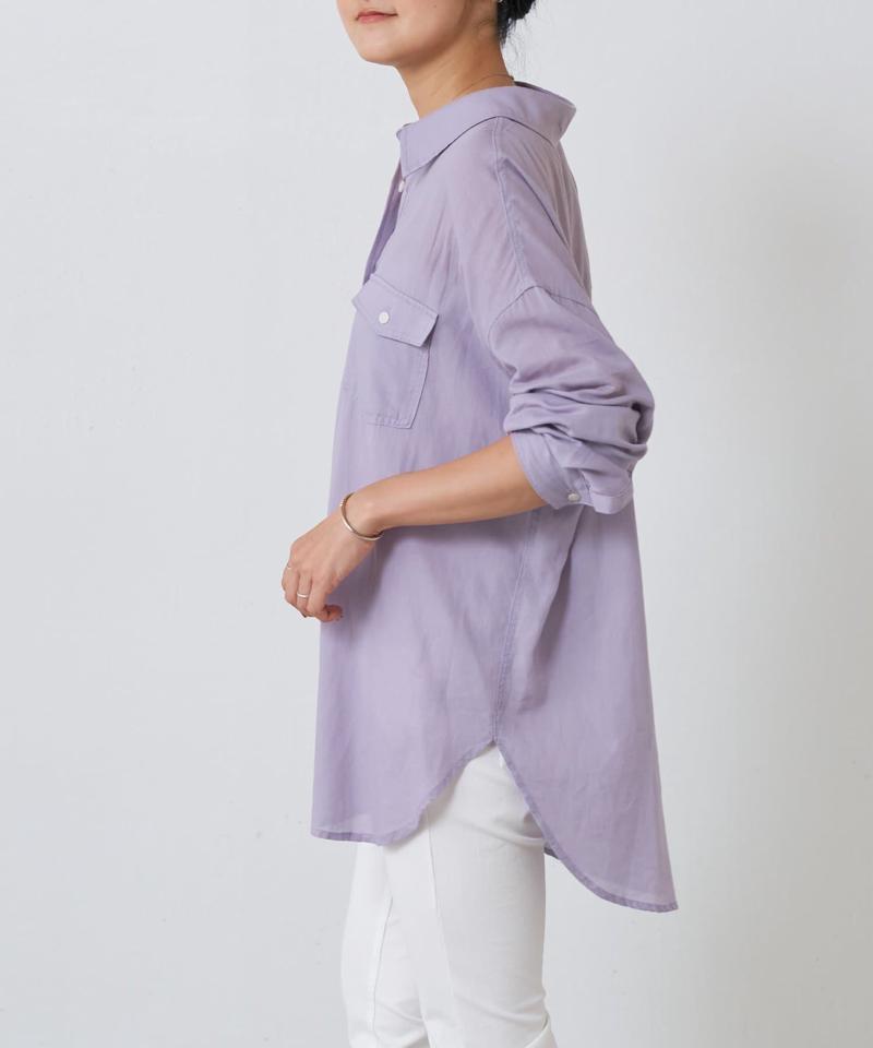 シフォンデニムシャツ