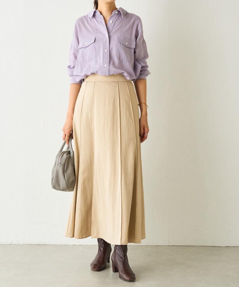 シフォンデニムシャツ