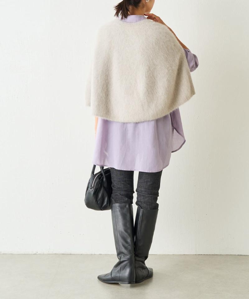 シフォンデニムシャツ