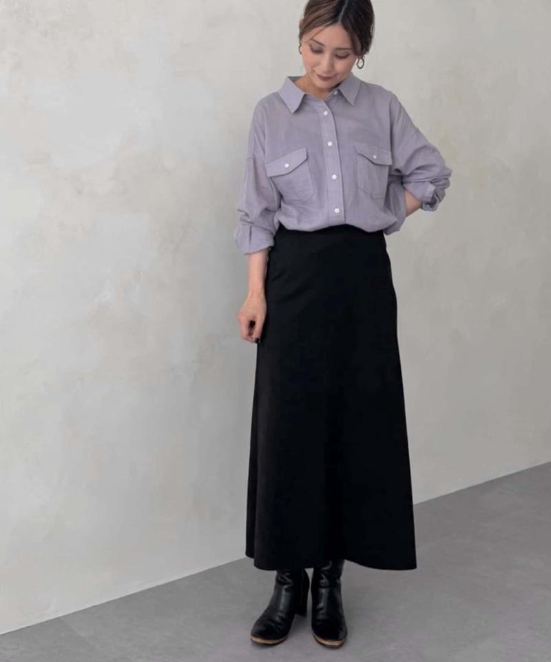 シフォンデニムシャツ