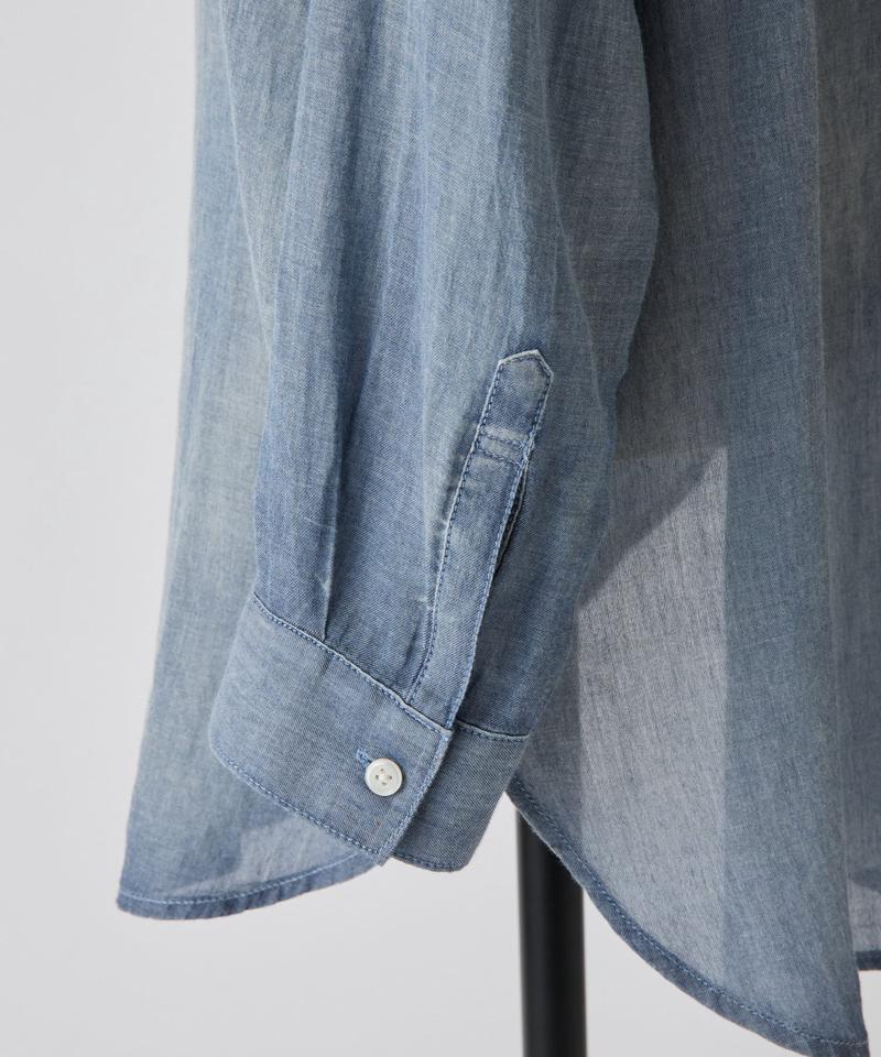 シフォンデニムシャツ