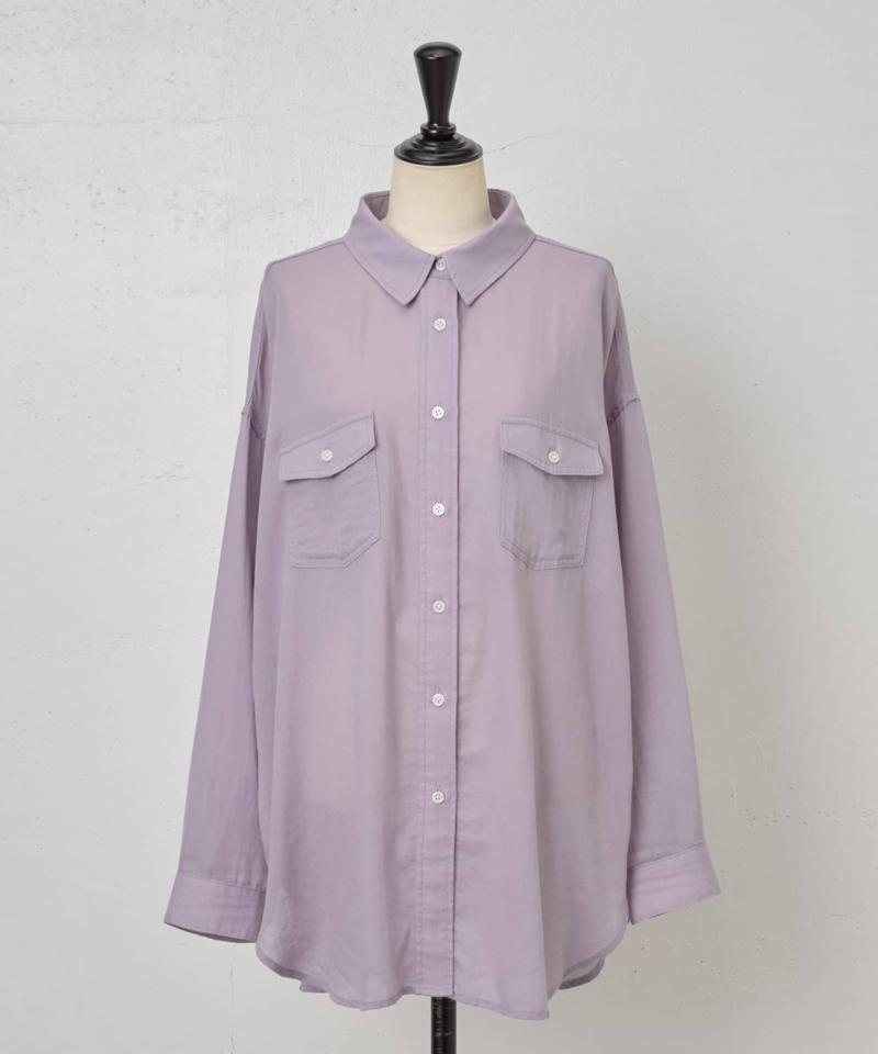 シフォンデニムシャツ