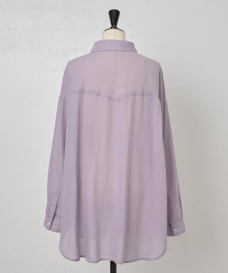 シフォンデニムシャツ