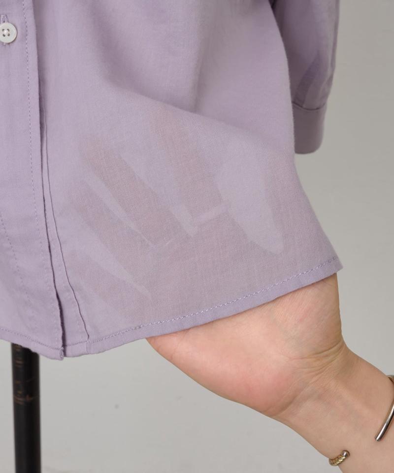 シフォンデニムシャツ