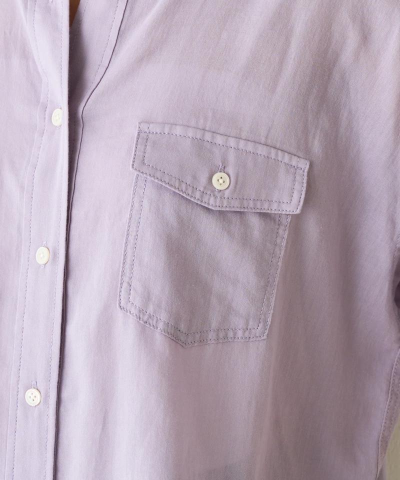 シフォンデニムシャツ