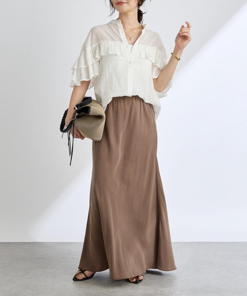 ガーメントダイバイヤススカート