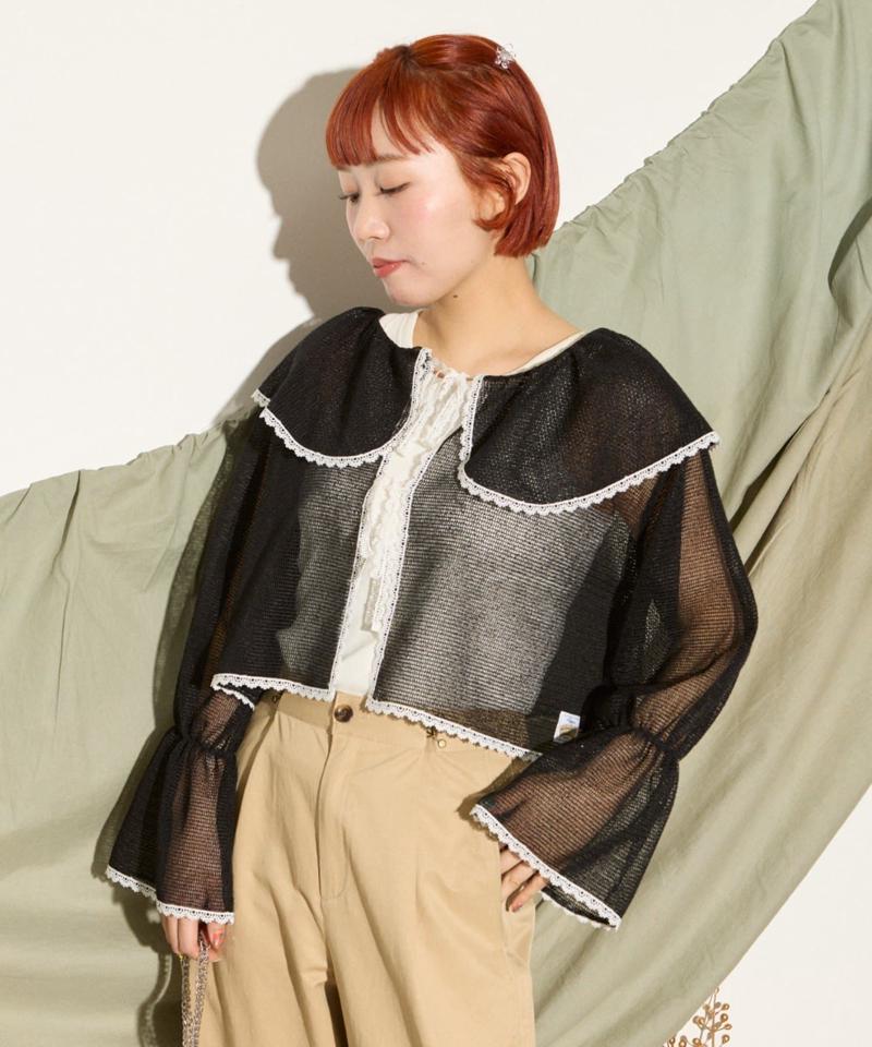 【HELLO.SANFRANCISCO】メッシュレースボレロブラウス