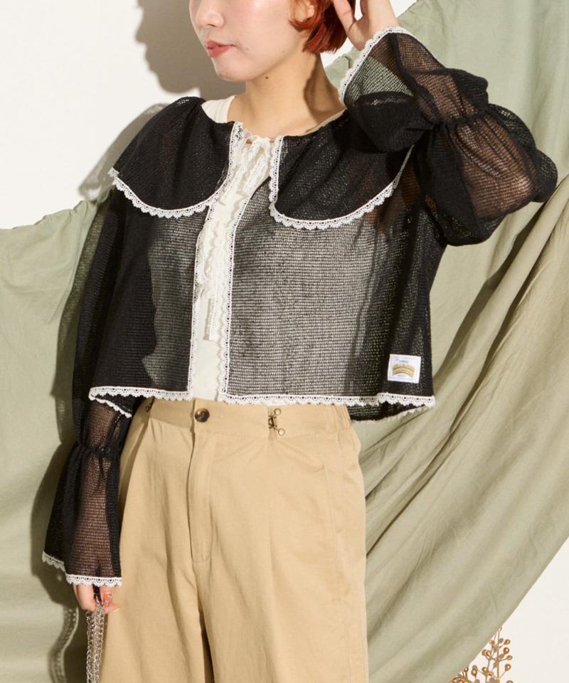 【HELLO.SANFRANCISCO】メッシュレースボレロブラウス