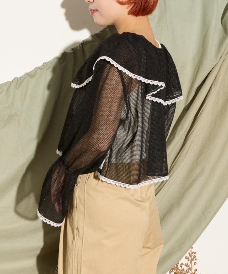 【HELLO.SANFRANCISCO】メッシュレースボレロブラウス