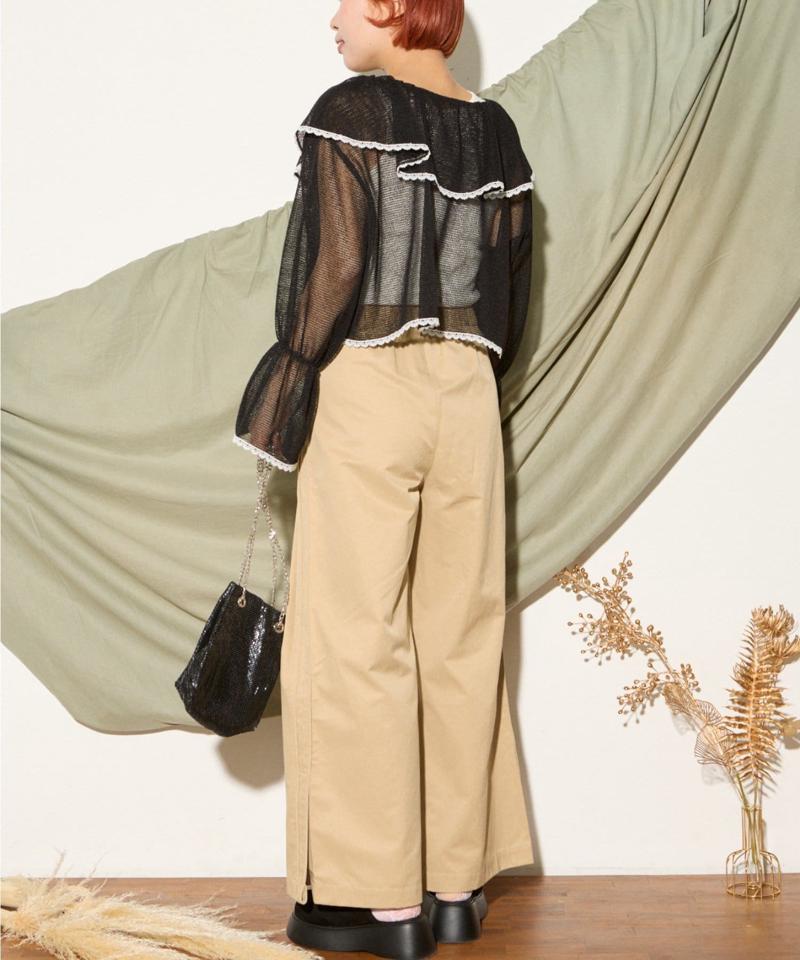 【HELLO.SANFRANCISCO】メッシュレースボレロブラウス
