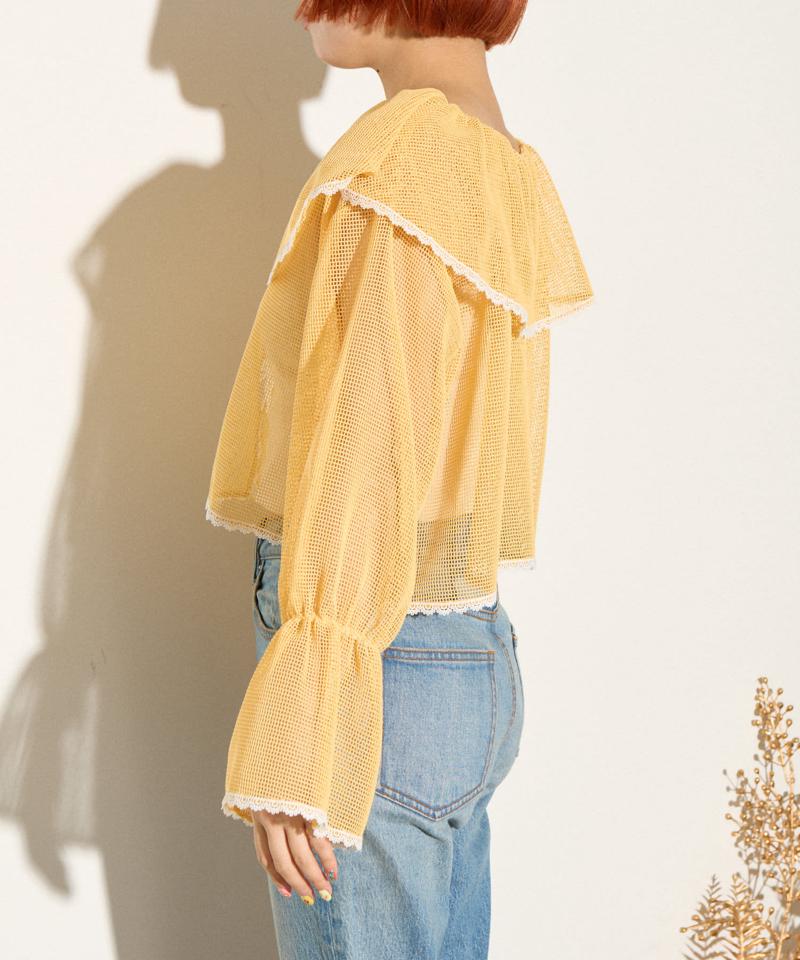 【HELLO.SANFRANCISCO】メッシュレースボレロブラウス