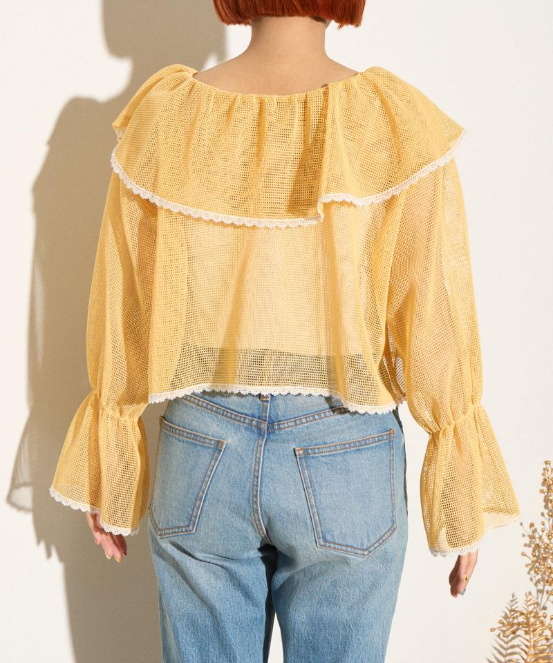 【HELLO.SANFRANCISCO】メッシュレースボレロブラウス