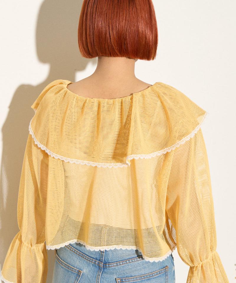 【HELLO.SANFRANCISCO】メッシュレースボレロブラウス