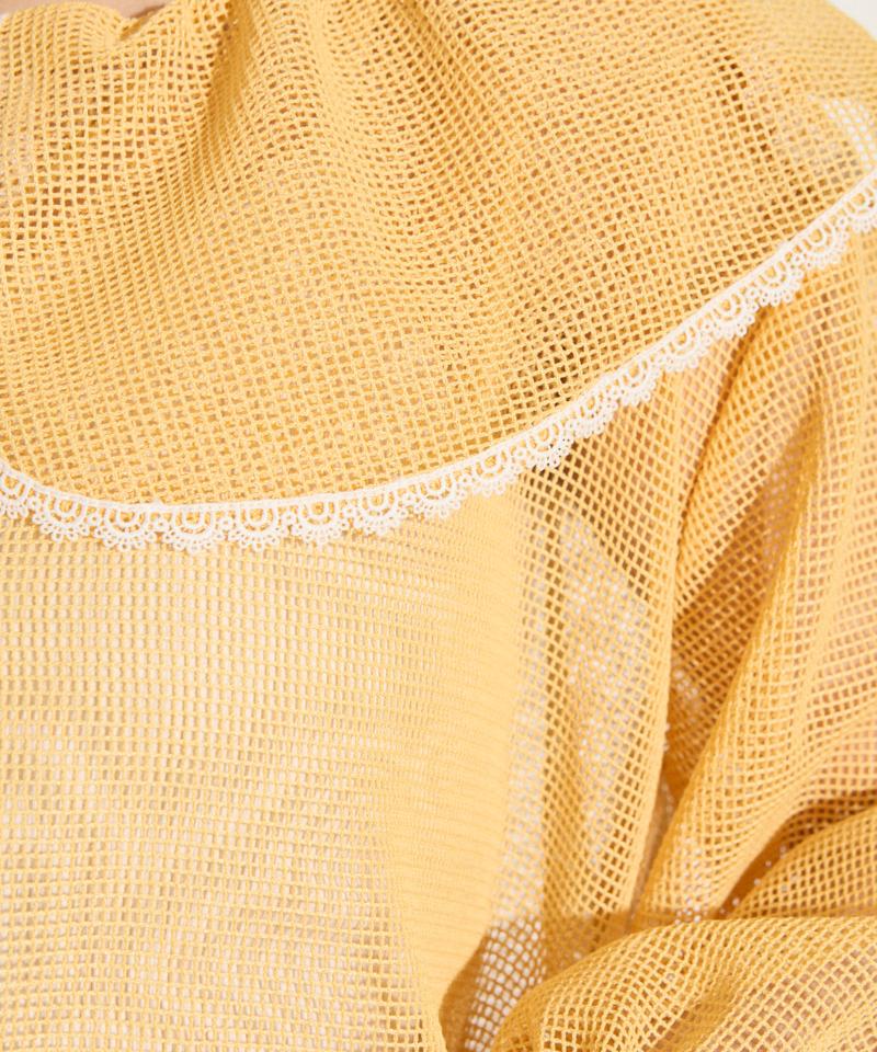 【HELLO.SANFRANCISCO】メッシュレースボレロブラウス