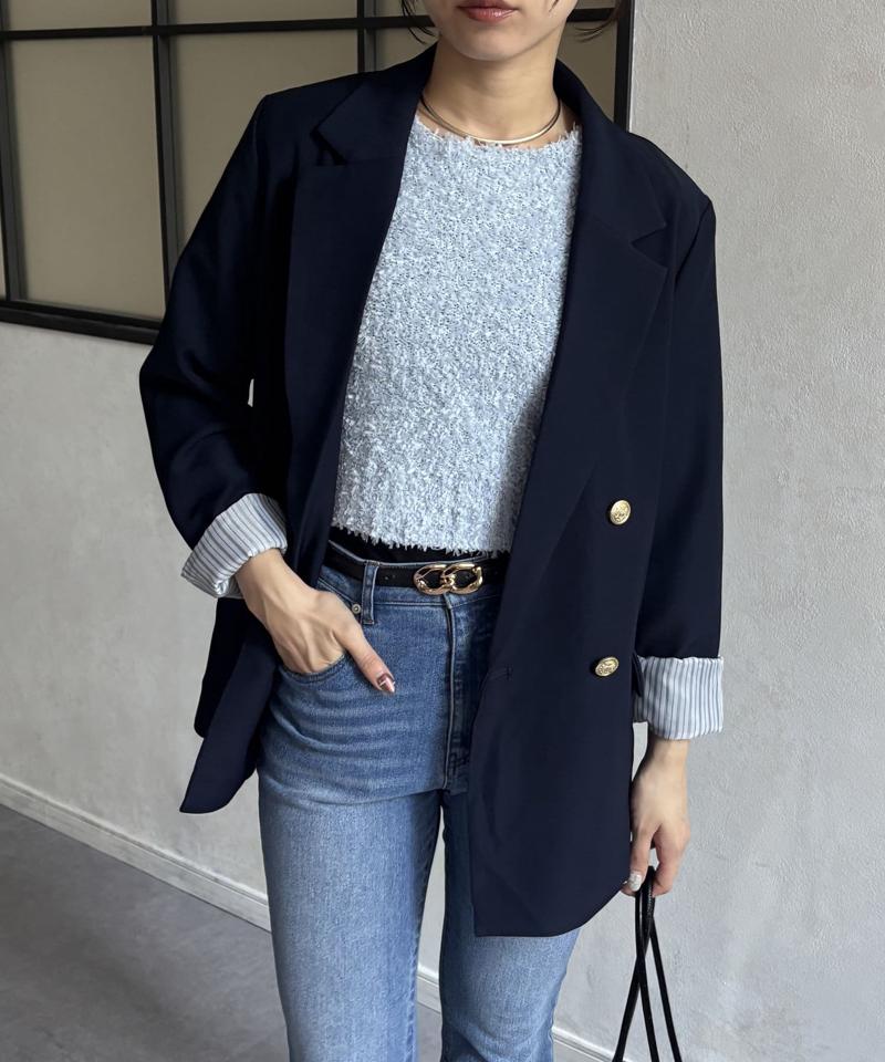 GOLDボタンテーラードジャケット